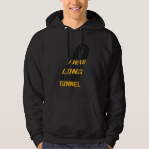 Alter Skool Rave ich war in einem langen dunklen T Hoodie