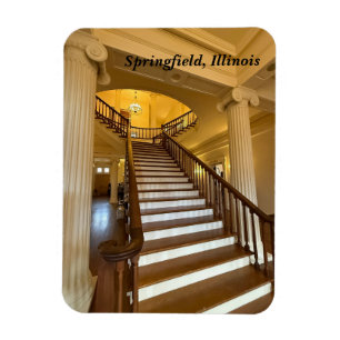 Alter Staat Hauptstadt in Springfield, IL Magnet