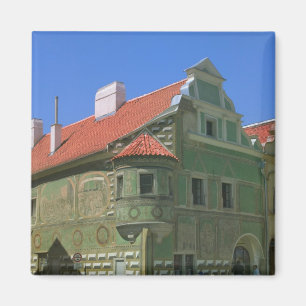 Alter Stadtplatz umgeben von Renaissancehäusern au Magnet
