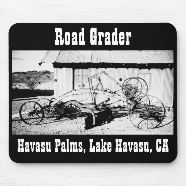 Alter Straßenhobel Mousepad (Vorne)