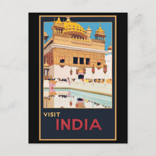 Alter Tempel in Indien Postkarte