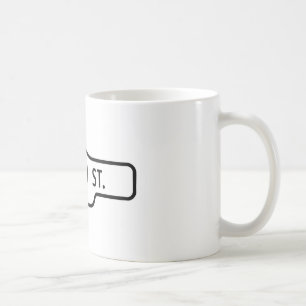 Alter Toronto-Straßenschild - Königin-Straße Kaffeetasse