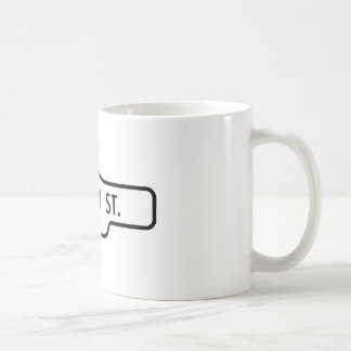 Alter Toronto-Straßenschild - Königin-Straße Kaffeetasse