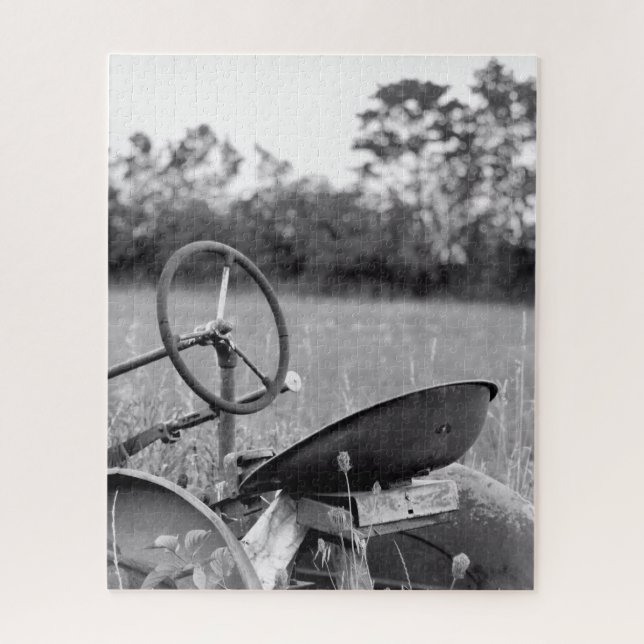 Alter Traktor für Langgras (Vertikal)