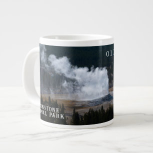 Alter treuer Geyser Eruption Yellowstone Jumbo-Tasse