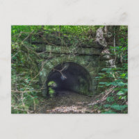 Alter Tunnel mit einer Bucht, die durch ihn läuft,