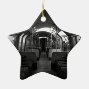 Alter U-Bahn-Zug Keramik Ornament