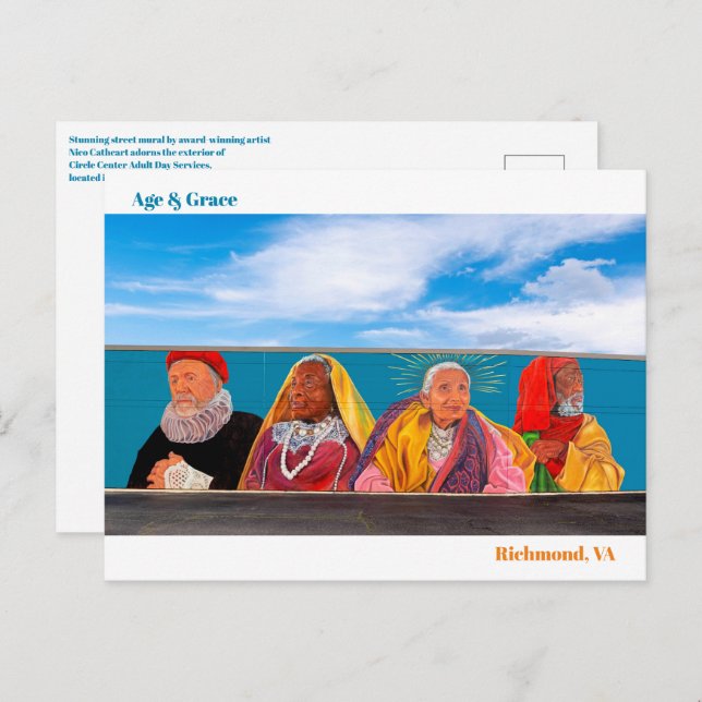 Alter und Grace Postkarte (Vorne/Hinten)