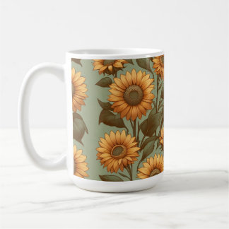 Alter und Sonnenblumen II Kaffeetasse