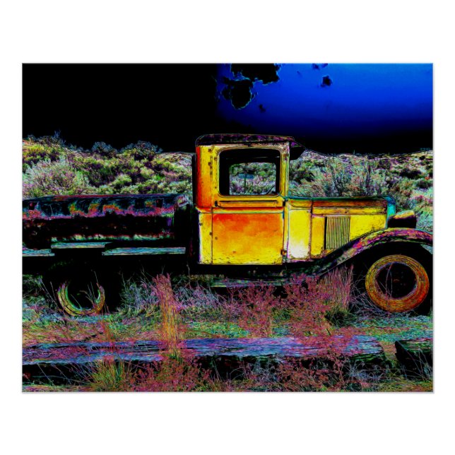 Alter Vintager LKW Poster (Vorderseite)
