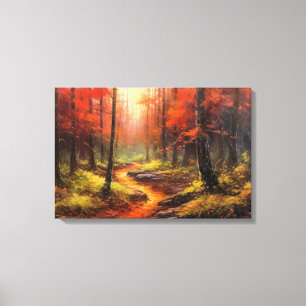Alter Weg in den japanischen Wäldern Kunst und Kul Leinwanddruck