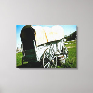 Alter Westplanwagen 02 dehnte Leinwand-Druck aus Leinwanddruck