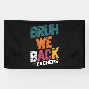 Alter, wir sind zurück Lehrer Retro zurück zur Sch Banner