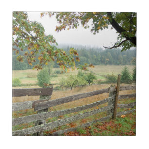 Alter Zaun auf einer Farm Fliese