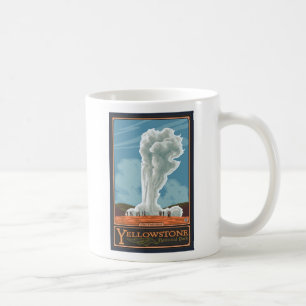 Alter zuverlässiger Geysir - Yellowstone Kaffeetasse