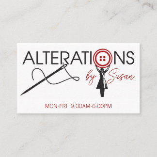 Alteration, Clothing, Tailor, Seamstress Visitenkarte
