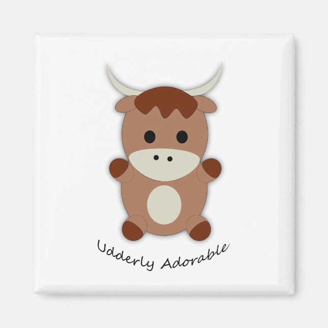 Ältere adorable Kuh Magnet (Vorne)