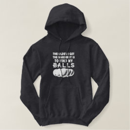 Ältere bekomme ich" Fun Golf Quote Stickerei Bestickter Hoodie