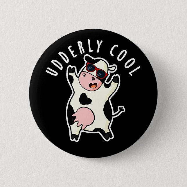 Ältere Coole Funny Cow Pub Dark BG Button (Vorderseite)