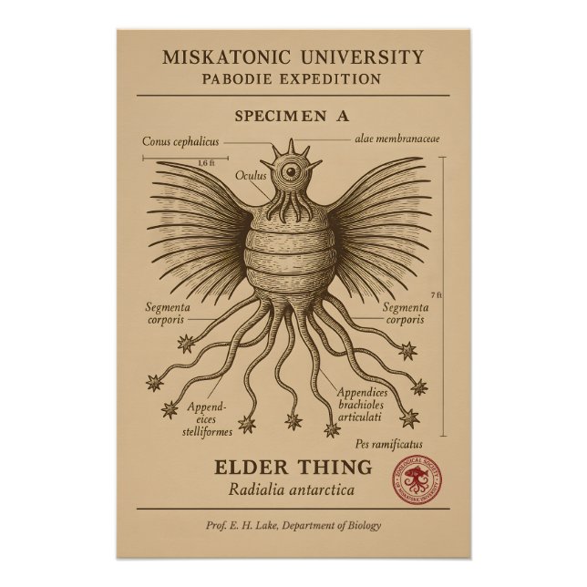 Ältere Dinge - Pabodie Expedition, Miskato Poster (Vorderseite)