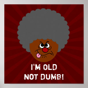 Ältere Erwachsene Ich bin alt nicht STUPID Senior  Poster