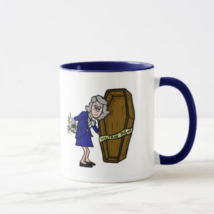 Ältere Frauen mit Coffin-Tasse Tasse