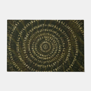 Ältere Futhark gewundene Kunst Fußmatte