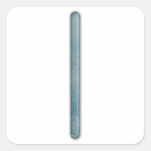 Ältere Futhark Rune Isa Quadratischer Aufkleber