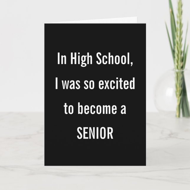 Ältere Geburtstagsfeier Spaß Karte (Vorderseite)