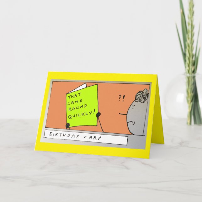 Ältere Geburtstagskarte erhalten Feiertagskarte (Vorderseite)