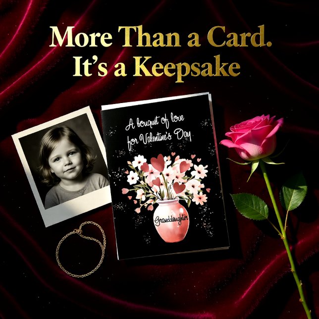 Ältere Großtochter Valentinstag Bouquet der Liebe Karte (Von Creator hochgeladen)