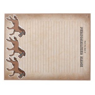 Ältere Harry Horse Lined Notizblock