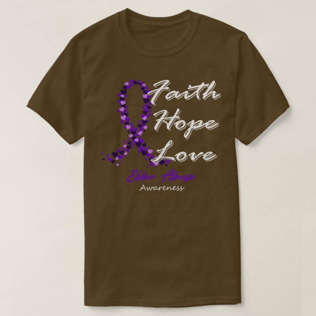 Ältere Missbrauch Bewusstsein Glauben Hoffnung Lie T-Shirt (Design vorne)