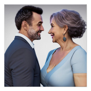 Ältere Paare Romantische Bilder in der Liebe Poster