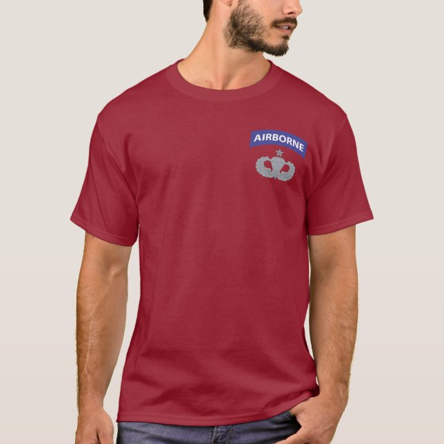 Ältere Parachutist-(im Flugzeug) T - Shirts (Vorderseite)