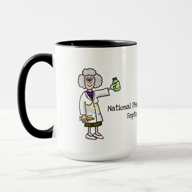 Ältere Tasse Apothekerinnen Tag (Links)