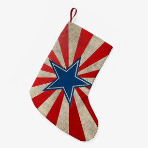 Ältere US Flagge - Rot, Weiß und Blau Kleiner Weihnachtsstrumpf