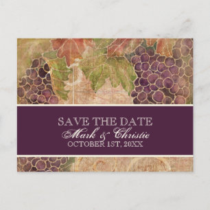 Ältere Weinberge Save the Date Postkarte