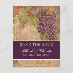 Ältere Weinberge Save the Date Postkarte
