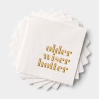 Ältere weiserne Hotter Foil stempelte Napkins