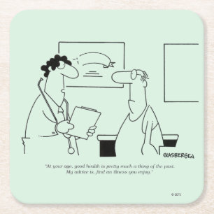 Ältere werden rechteckiger pappuntersetzer