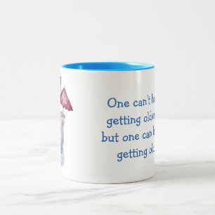 Ältere Zitate mit Cocktail machen Zweifarbige Tasse