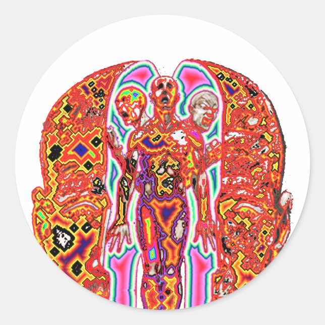 Altered Ego Runder Aufkleber (Vorderseite)