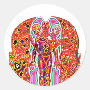 Altered Ego Runder Aufkleber