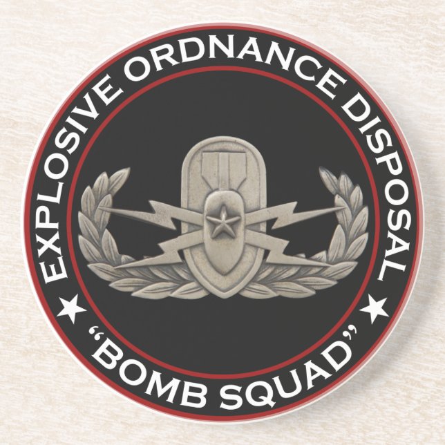 Älterer "Bombengeschwader " EOD Sandstein Untersetzer (Vorne)