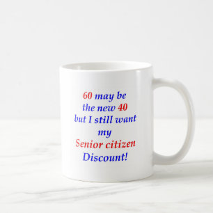 Älterer Bürger 60 Kaffeetasse