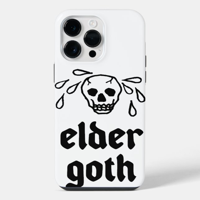 Älterer Goth iPhone 14 Pro Max Hülle (Rückseite)