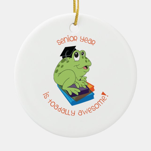 Älteres Jahr ist fantastisches Toadally! Keramik Ornament (Vorne)
