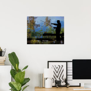 Älteres Menschenfischer-Ruhestandposter Poster