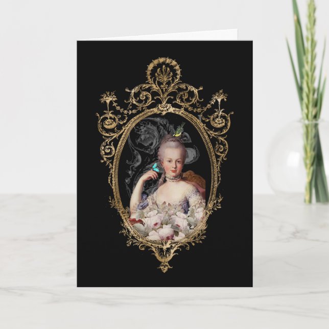 Alterierte junge Marie Antoinette französischer Sp Karte (Vorderseite)